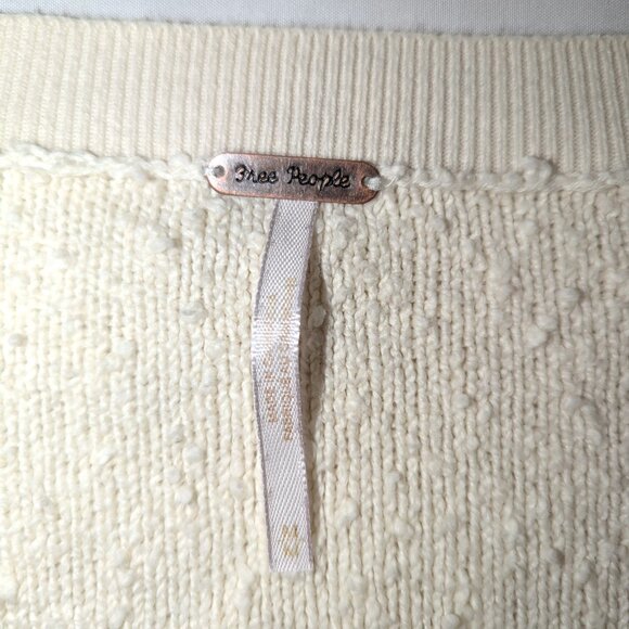 Free People | Found My Friend Pullover Sweater Minimalist in Cream | Size Medium - Picture 6 of 16